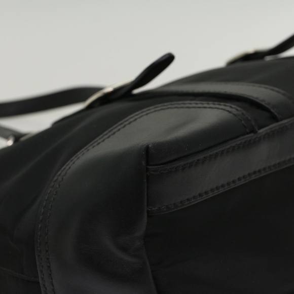 PRADA Tote Bag Leather Nylon Black Auth 48131 - Picture 16 of 16